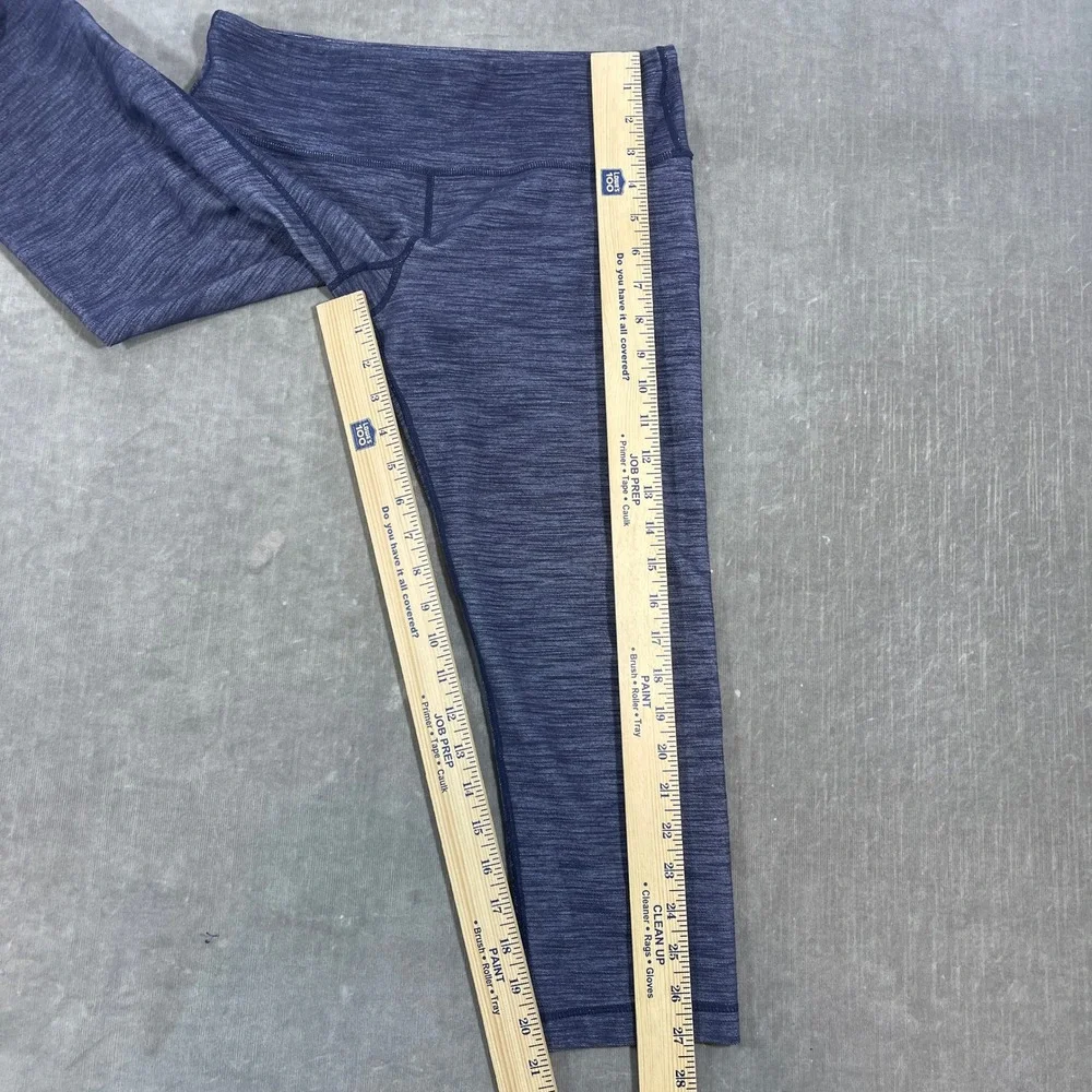 Lululemon Athletica Women's‎ Size 6 Blue Heathered Capri Leggings Activewear
